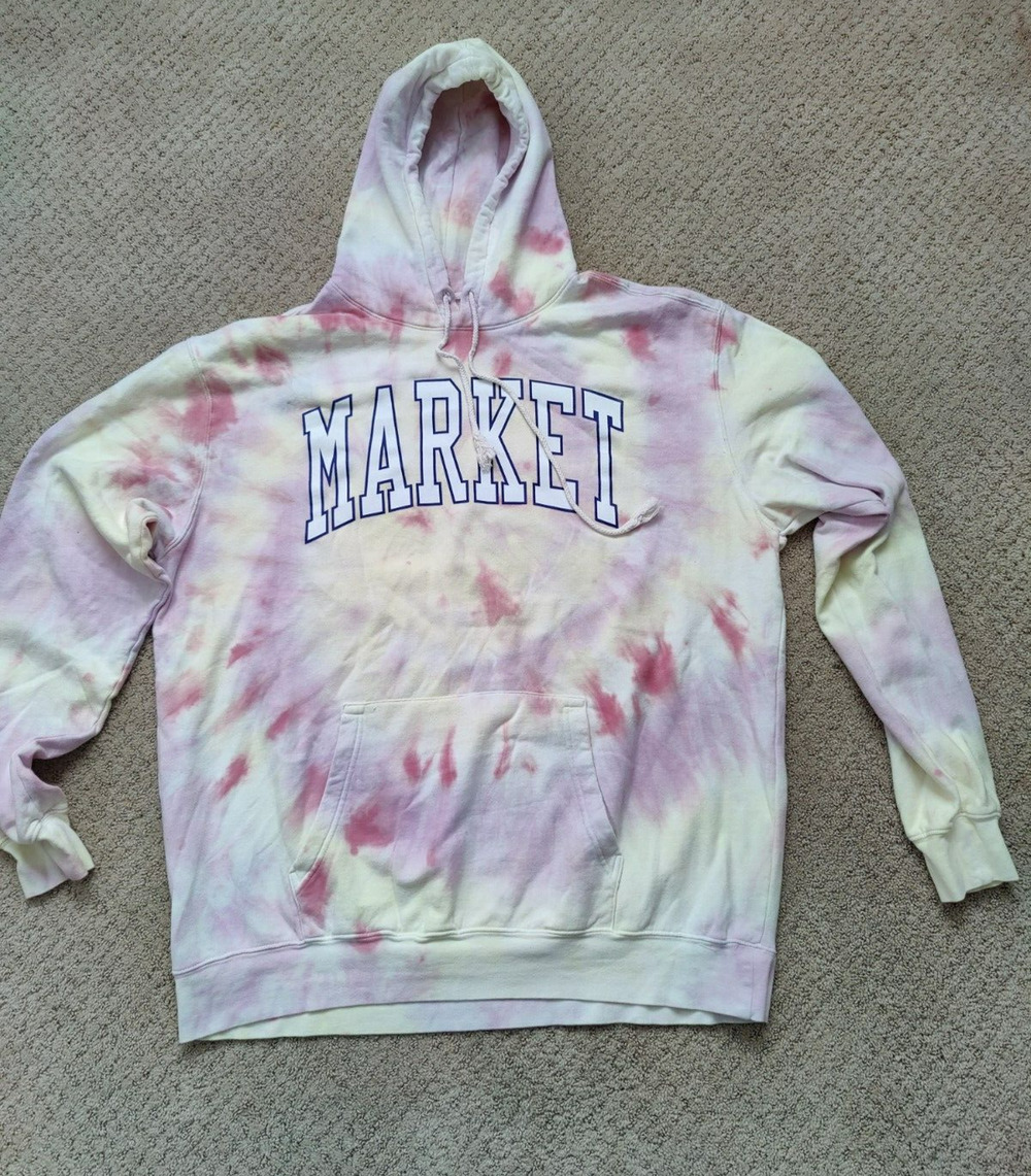 Market (Chinatown) Boarder Arc Tie Dye Hoodie Mens Size 2 Extra Large XXL